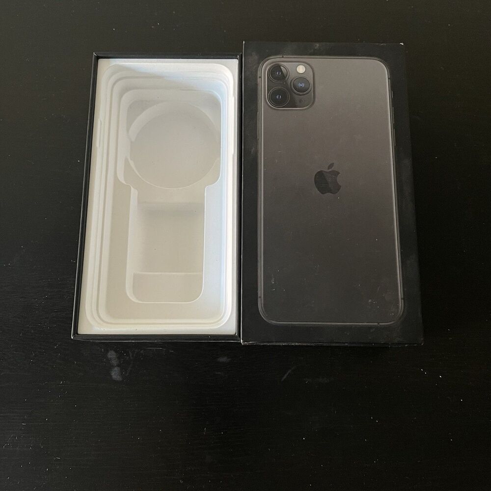 (EMPTY BOX ONLY) Original Apple iPhone 11 Pro Max Space Gray 64GB